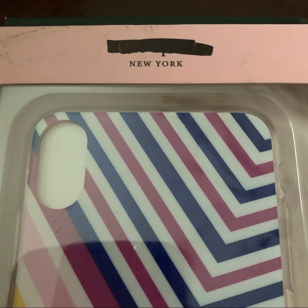 {IPHONE XSMAX}kate spade glitter geobrella rainbow